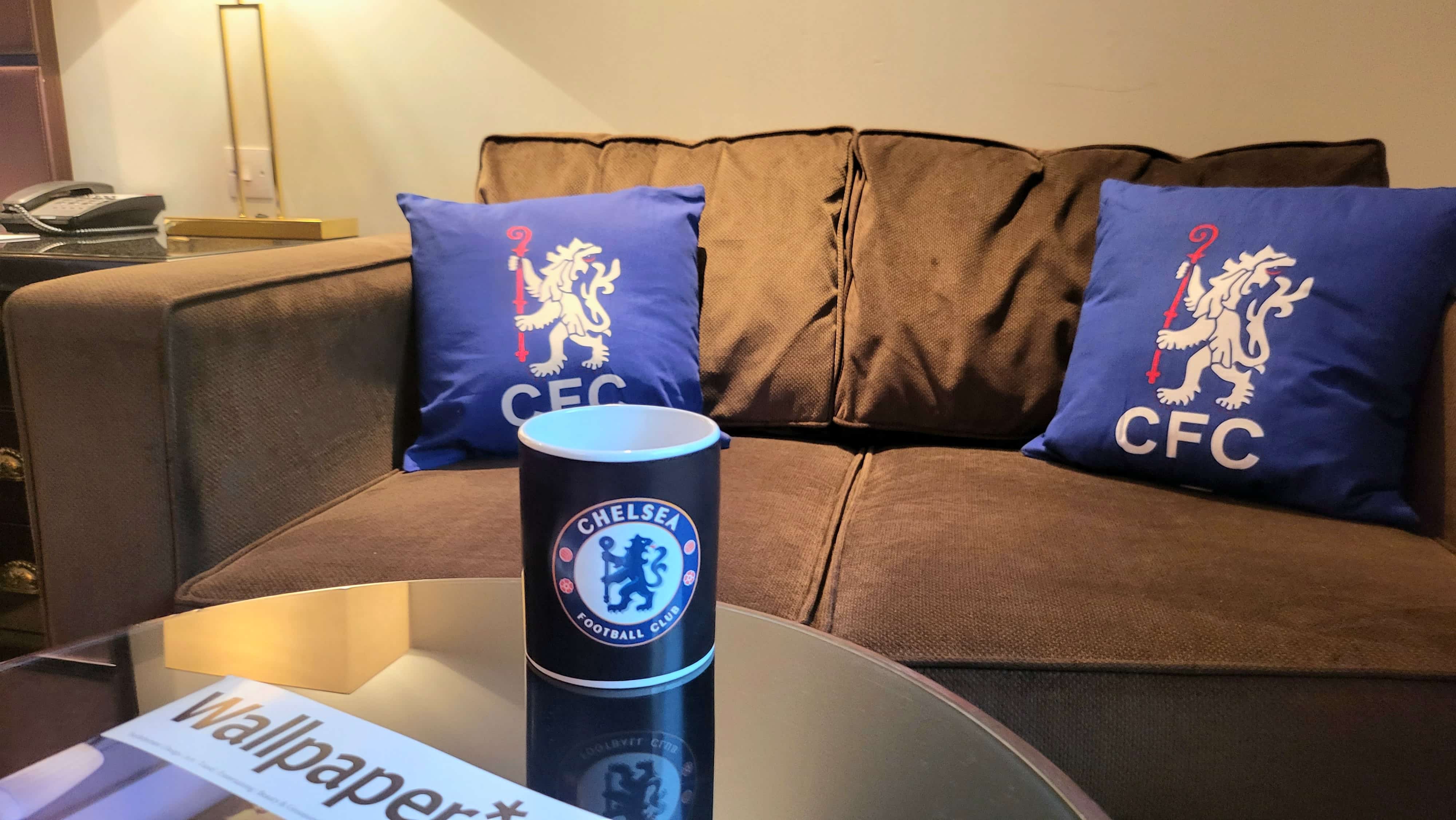 Chelsea FC mugs and pillows