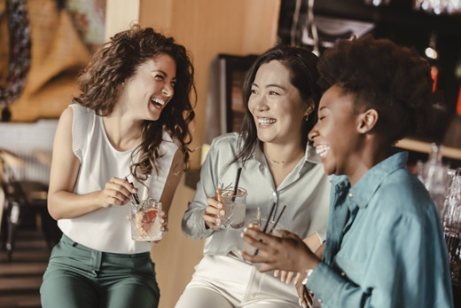 3 Ladies with Cocktail