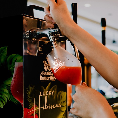 Lucky Hibiscus Beer Singapore sq